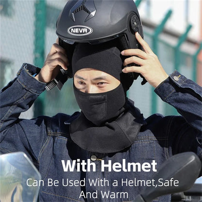 WEST BIKING YP0201407 Breathable Warm Hood Motorcycle Helmet Mask Full Face Mask for Winter Riding