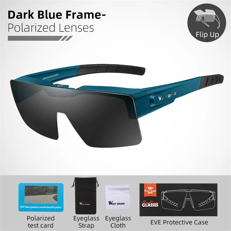WEST BIKING Outdoor Cycling Sunglasses Lightweight Polarized Sports Glasses for Men, Women