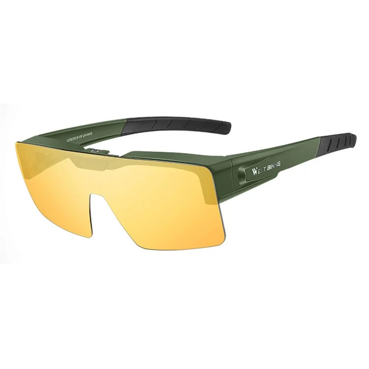 WEST BIKING Brightening Cycling Sunglasses for Outdoor Fishing Sunglasses Wind-Proof Sports Glasses