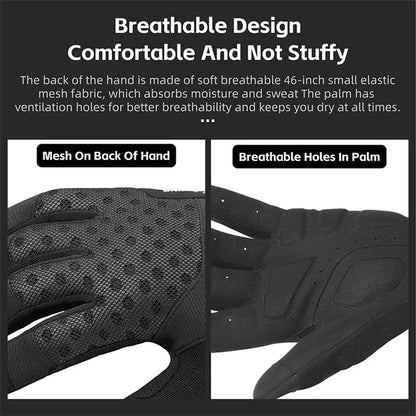 WEST BIKING YP0211245 Touch Screen Non-slip Cycling Gloves Shock-absorbing Mittens