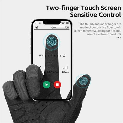 WEST BIKING YP0211245 Touch Screen Non-slip Cycling Gloves Shock-absorbing Mittens