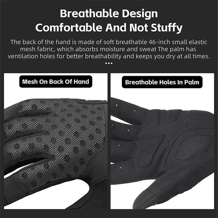 WEST BIKING YP0211245 Touch Screen Non-slip Cycling Gloves Shock-absorbing Mittens