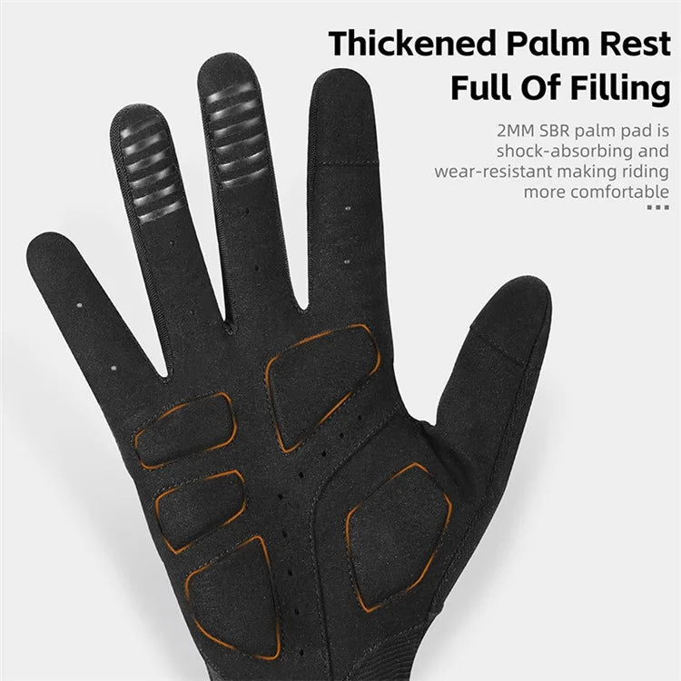 WEST BIKING YP0211245 Touch Screen Non-slip Cycling Gloves Shock-absorbing Mittens