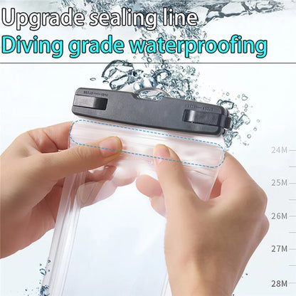 IPX8 Waterproof TPU Case for 7.2-inch Phones Airbag Protection Anti-drop Phone Cover