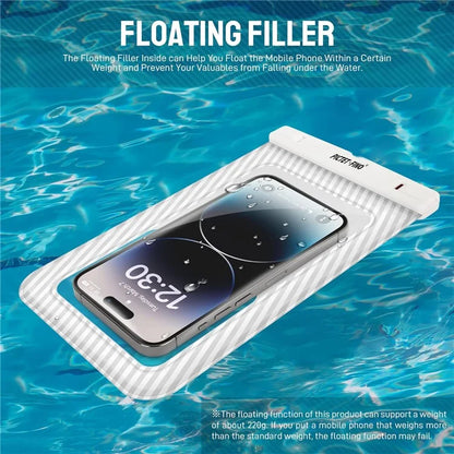 PICTET.FINO RH17 Waterproof Dry Bag for 8.2-inch Phone Floating Sponge Design IPX8 Phone Pouch
