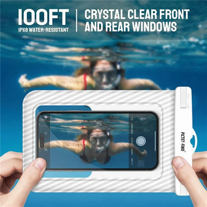 PICTET.FINO RH17 Waterproof Dry Bag for 8.2-inch Phone Floating Sponge Design IPX8 Phone Pouch