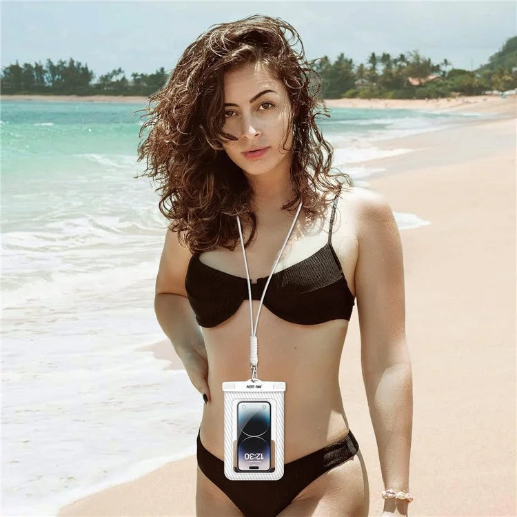 PICTET.FINO RH17 Waterproof Dry Bag for 8.2-inch Phone Floating Sponge Design IPX8 Phone Pouch