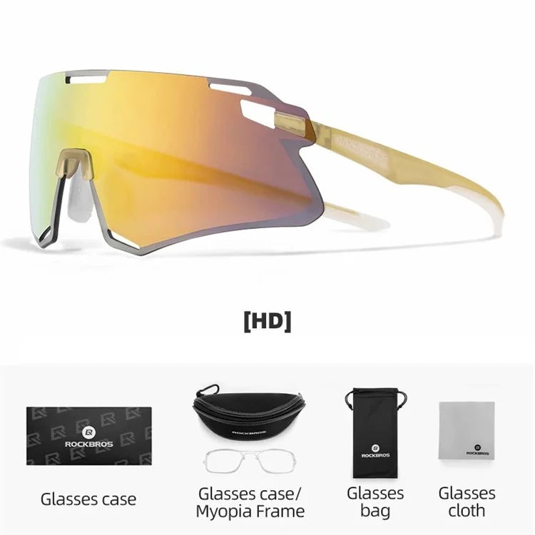 ROCKBROS SP318 Cycling Glasses Lightweight Bike Eyeglasses Outdoor Protection Goggles