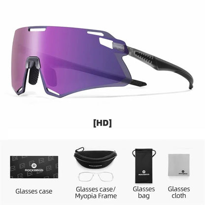 ROCKBROS SP318 Cycling Glasses Lightweight Bike Eyeglasses Outdoor Protection Goggles