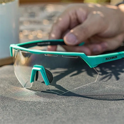 ROCKBROS SP246 Cycling Glasses Outdoor Windproof Eyeglasses Eye Protection Goggles, 4 Lens