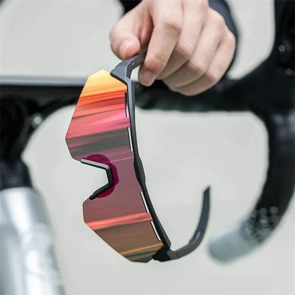 ROCKBROS SP246 Cycling Glasses Outdoor Windproof Eyeglasses Eye Protection Goggles, 4 Lens