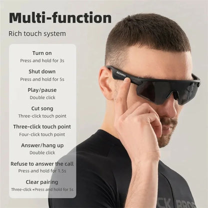 ROCKBROS SP251 Outdoor Cycling Fishing Bluetooth Call Music Eyeglasses Eye Protection Outdoor Glasses