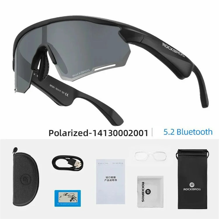 ROCKBROS SP251 Outdoor Cycling Fishing Bluetooth Call Music Eyeglasses Eye Protection Outdoor Glasses