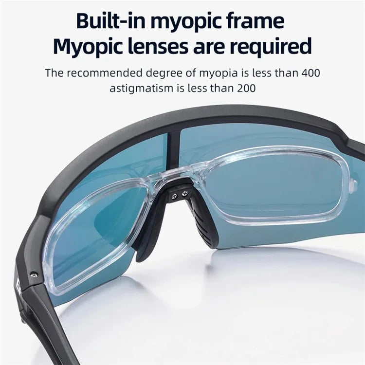 ROCKBROS SP204 Bicycle Glasses UV400 Cycling Glasses Bike Fishing Sunglasses+Photochromic Lens