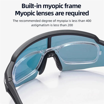 ROCKBROS SP204 Bicycle Glasses UV400 Cycling Glasses Bike Fishing Sunglasses+Photochromic Lens