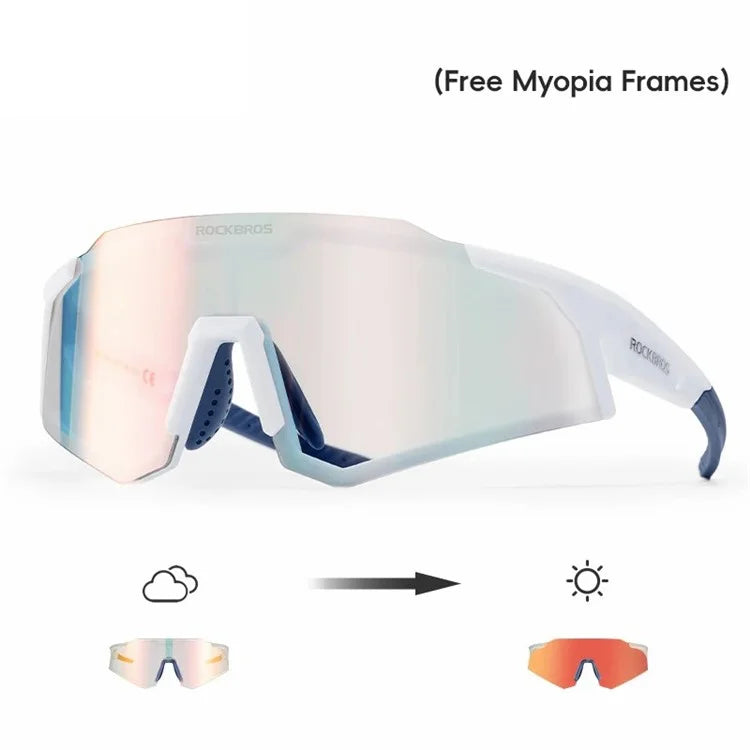 ROCKBROS SP291 Photochromic Lens Outdoor Glasses Windproof Cycling Eye Protection Goggles