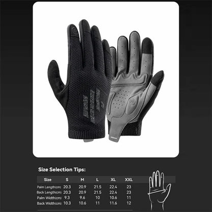 ROCKBROS S338 Men Cycling Gloves Road Bike Touch Screen Full Finger Knitted Mittens