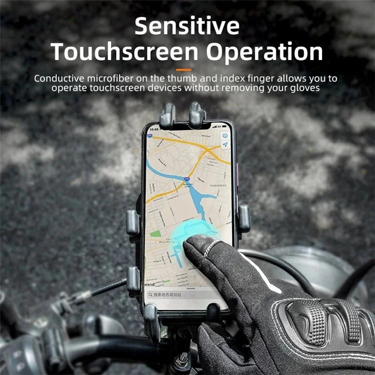 ROCKBROS MT023 Motorcycle Gloves Full Finger Touch Screen Men Windproof Mittens
