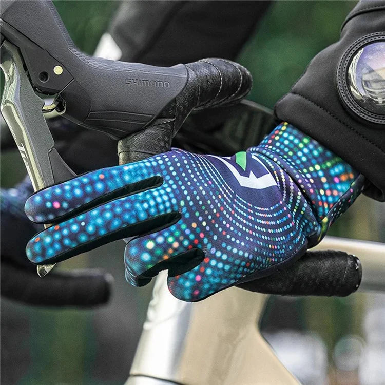 ROCKBROS S340 1 Pair Outdoor Cycling Gloves Anti-skid Warm Full Finger Gloves