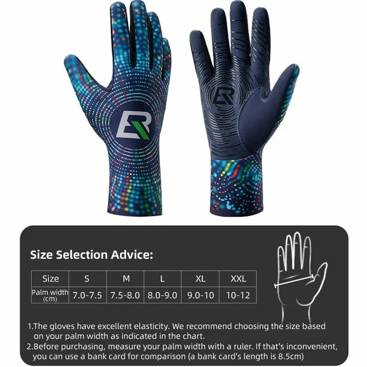 ROCKBROS S340 1 Pair Outdoor Cycling Gloves Anti-skid Warm Full Finger Gloves