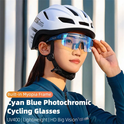 WEST BIKING YP0703163 Outdoor Cycling Glasses UV400 Photochromic Sunglasses