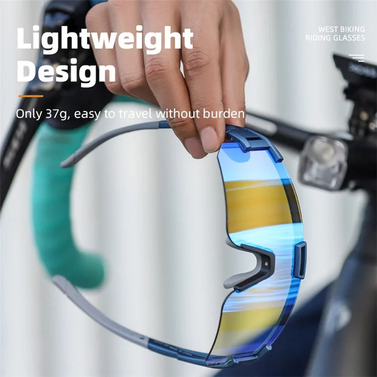 WEST BIKING YP0703163 Outdoor Cycling Glasses UV400 Photochromic Sunglasses