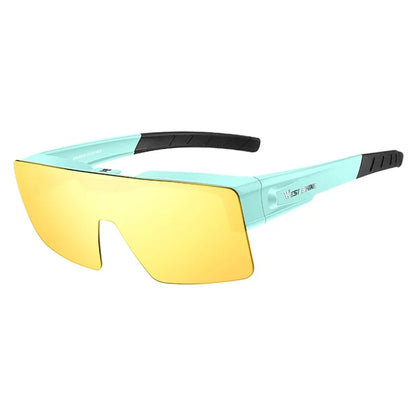 WEST BIKING YP0703159 Night Vision Lens Flip Up Glasses Night Cycling Driving Goggles