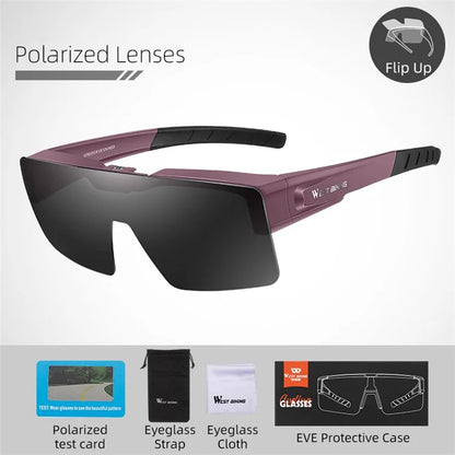 WEST BIKING YP0703157 Goggles Polarized Photochromic Glasses Cycling Sunglasses