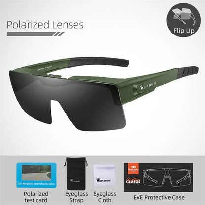 WEST BIKING YP0703157 Goggles Polarized Photochromic Glasses Cycling Sunglasses
