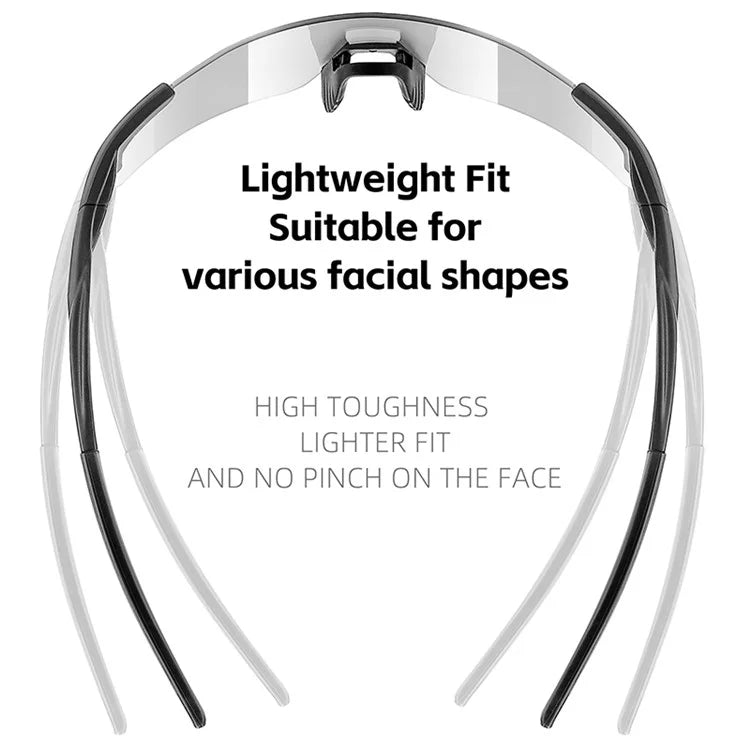 WEST BIKING YP0703156 Photochromic Sunglasses Unisex Outdoor Glasses Cycling Fishing Goggles