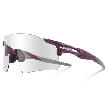 WEST BIKING YP0703156 Photochromic Sunglasses Unisex Outdoor Glasses Cycling Fishing Goggles