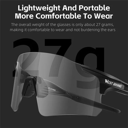 WEST BIKING YP0703156 Photochromic Sunglasses Unisex Outdoor Glasses Cycling Fishing Goggles