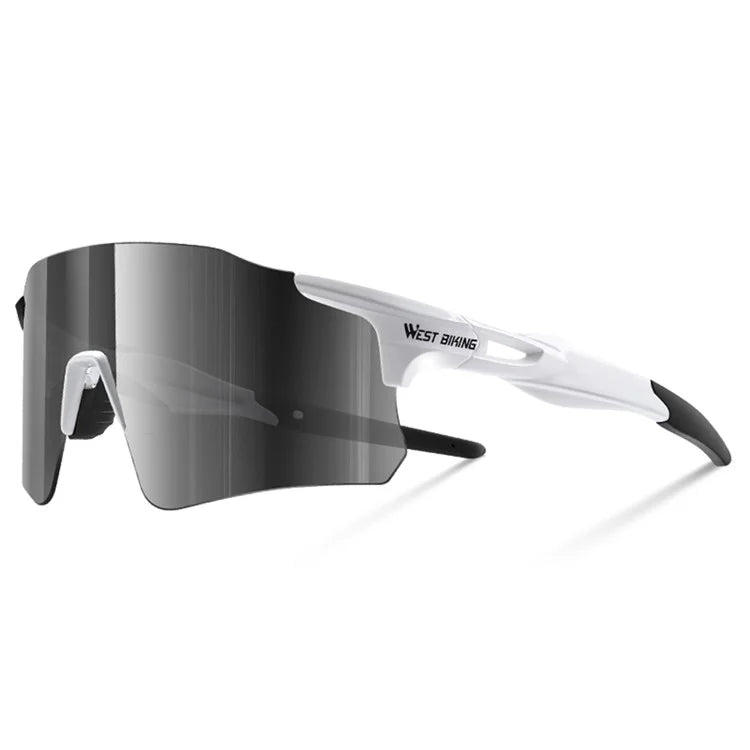 WEST BIKING YP0703155 Frameless Cycling Glasses Lightweight Polarized Sunglasses