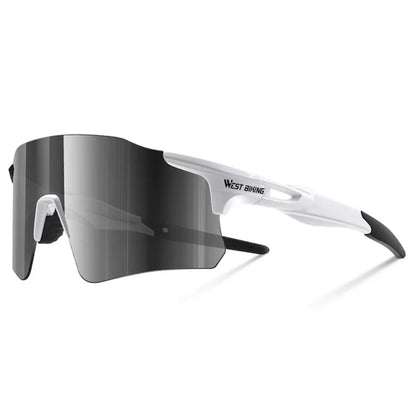 WEST BIKING YP0703155 Frameless Cycling Glasses Lightweight Polarized Sunglasses