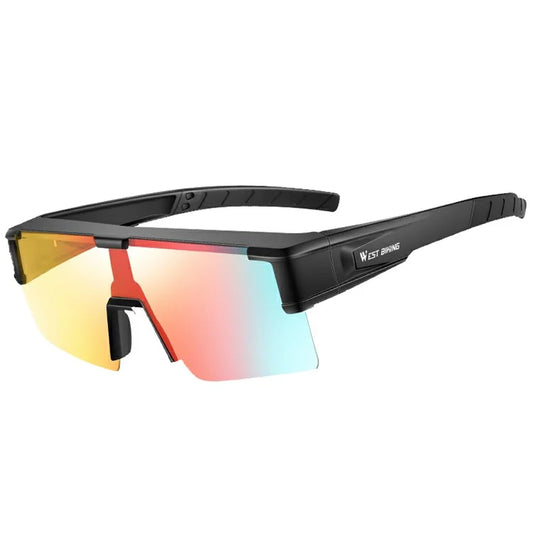 WEST BIKING YP0703150 Polarized Sports Sunglasses for Men Women Cycling Sunglasses with PC Frame