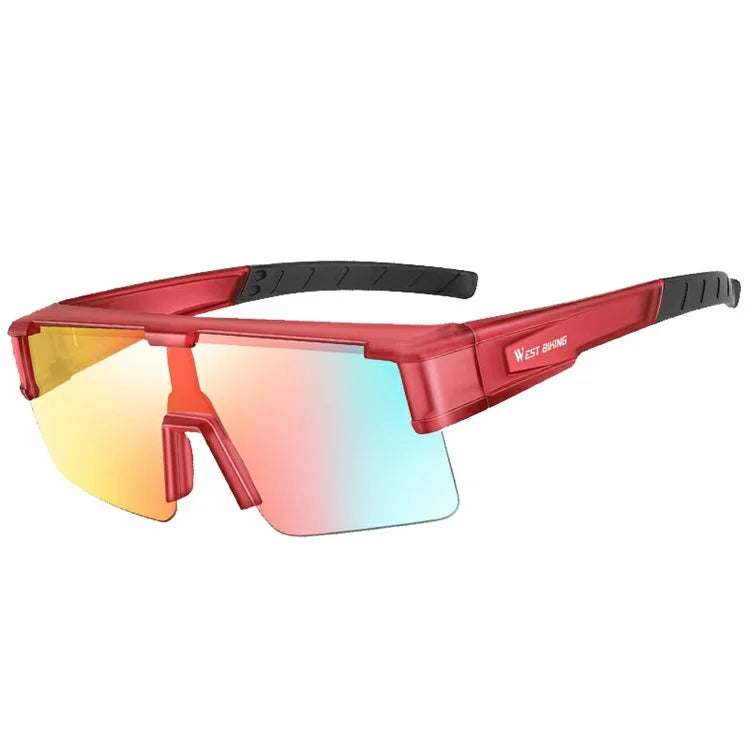WEST BIKING YP0703150 Polarized Sports Sunglasses for Men Women Cycling Sunglasses with PC Frame