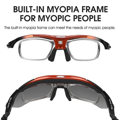 WEST BIKING YP0703142 Polarized Sports Sunglasses Cycling Mountain Bike Sunglasses with 5 Lens