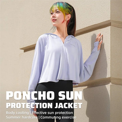 WEST BIKING YP0202331 Women's Ice Silk Hooded Jacket Sun Protection Long Sleeves Clothing