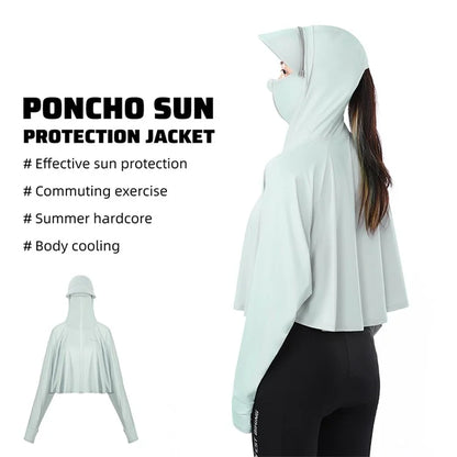 WEST BIKING YP0202331 Women's Ice Silk Hooded Jacket Sun Protection Long Sleeves Clothing