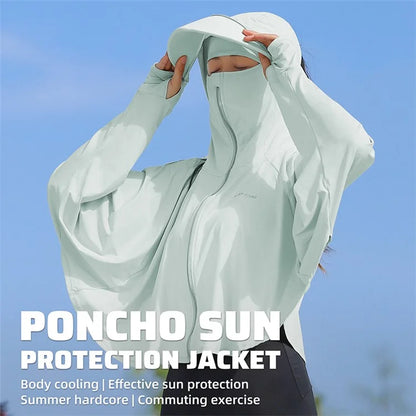 WEST BIKING YP0202331 Women's Ice Silk Hooded Jacket Sun Protection Long Sleeves Clothing