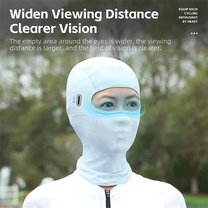 WEST BIKING YP0201417 Summer Sun Protection Photochromic Ice Silk Balaclava Face Mask