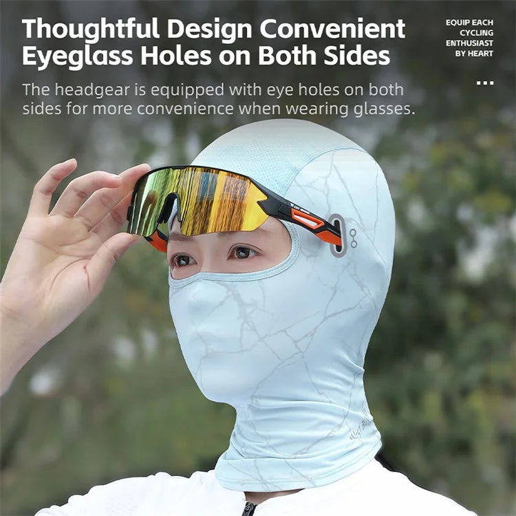 WEST BIKING YP0201417 Summer Sun Protection Photochromic Ice Silk Balaclava Face Mask