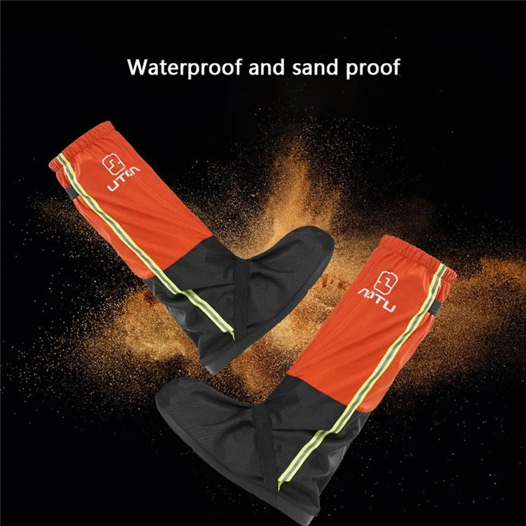 AOTU 1 Pair 240T Pongee Windproof Snow-proof Leg Gaiters Outdoor Climbing Skiing Shoe Cover