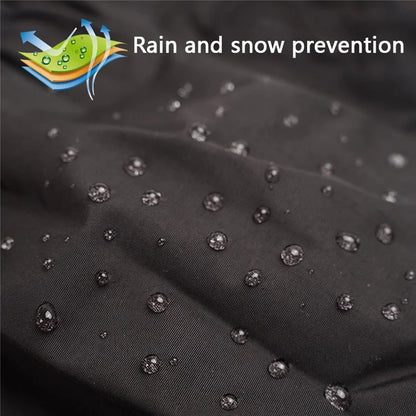 AOTU 1 Pair Anti-slip TPE+Manganese Steel Crampons + 210D Oxford Cloth Leg Gaiters Snow Walking Shoes Accessories