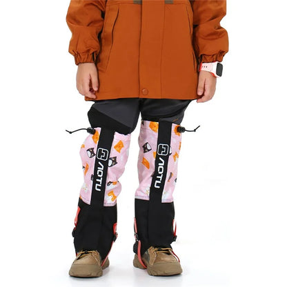 AOTU 1 Pair Waterproof Snow-proof Leg Gaiters Kids Outdoor Climbing Skiing Calf Cover