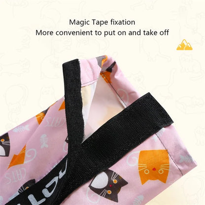 AOTU 1 Pair Waterproof Snow-proof Leg Gaiters Kids Outdoor Climbing Skiing Calf Cover Cat Pattern