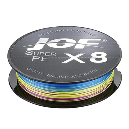 JOF 100m 0.8# High Strength PE 8 Strand Fishing Line Anti-bite Braided Fishing Wire