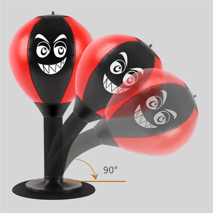 AIBEIJIAN Desktop PU Leather Punching Speed Ball Kids Adult Stress Relief Boxing Punch Ball