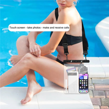 PICTET.FINO RH03 13" IPX8 Waterproof Bag 30m Underwater Diving Cell Phone Clear Dry Bag
