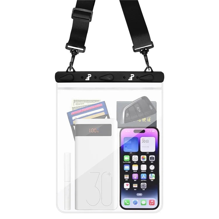 PICTET.FINO RH03 13" IPX8 Waterproof Bag 30m Underwater Diving Cell Phone Clear Dry Bag